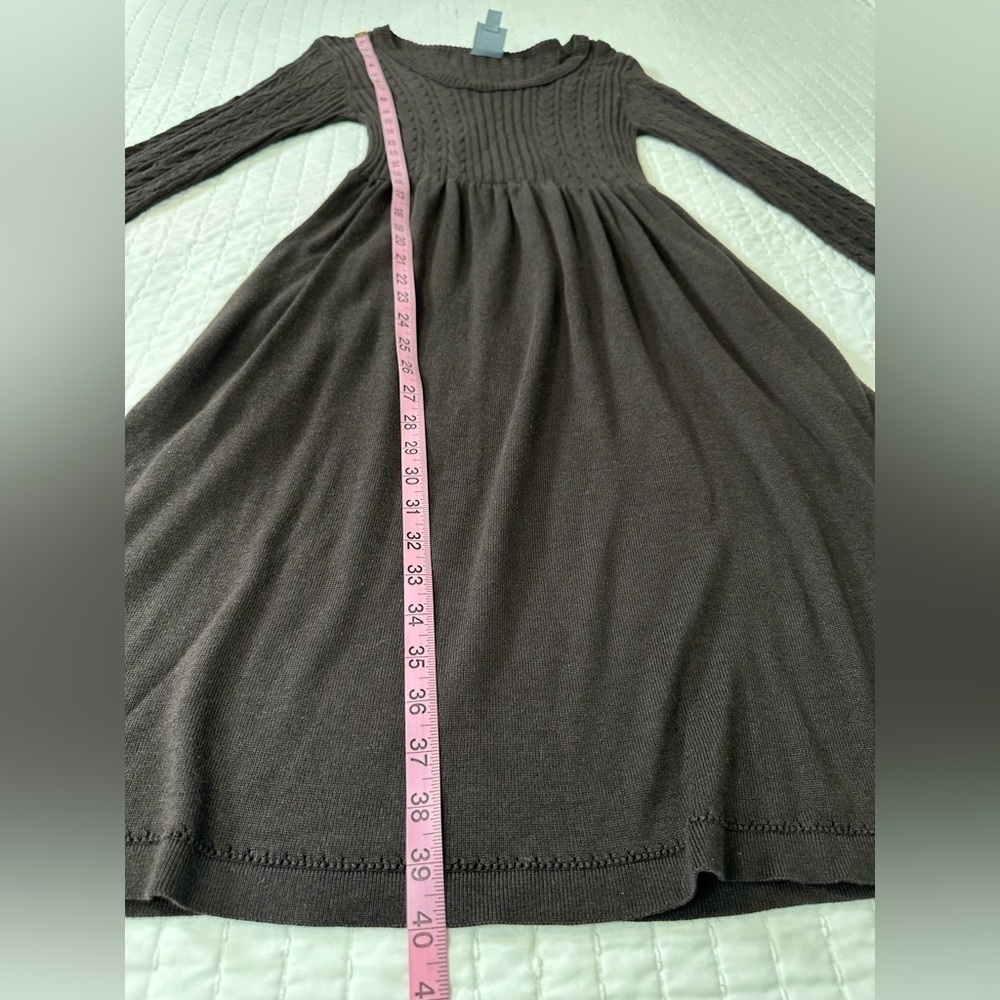 Rabbit Rabbit Rabbit Dark Brown Long Sleeve Dress With Pockets in Size M - Picture 4 of 15